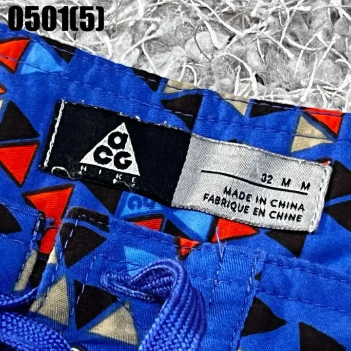 [BUNJANG] Nike ACG Blue Pattern Shorts / 나이키 ACG 블루 패턴 반바지