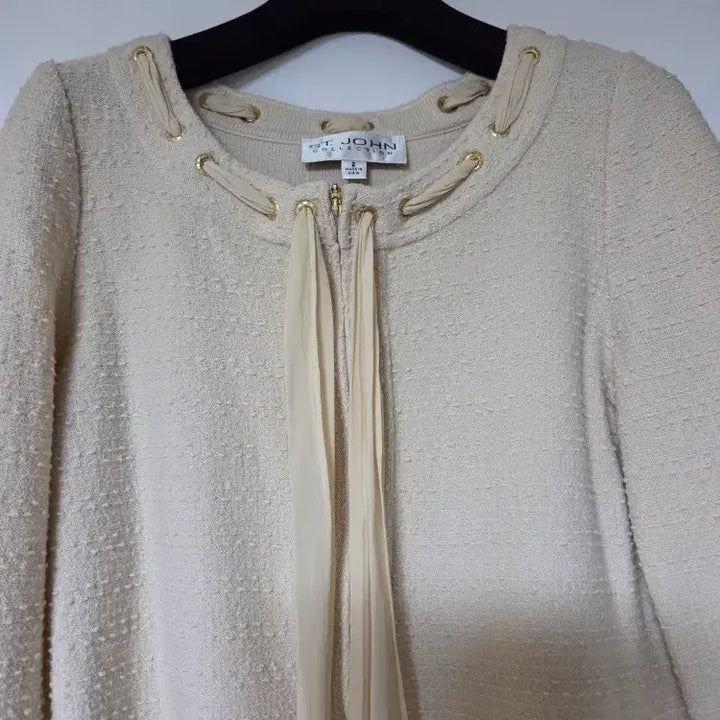 [BUNJANG] ST. JOHN String Knit Cardigan Jacket / 센죤 ST.JOHN 스트링 니트 가디건 자켓 (2)