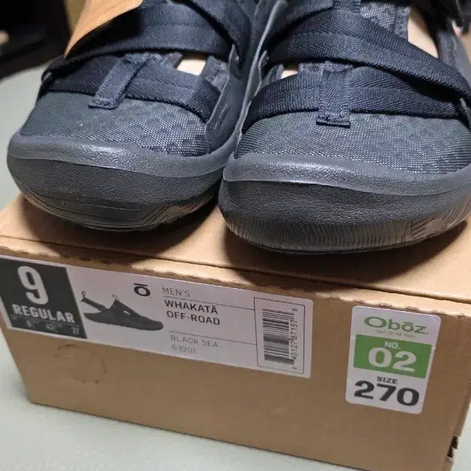 [BUNJANG] Oboz Wakatawa Off-Road Sandals Black 270mm / 오보즈 와카타 오프로드 샌들 블랙 270