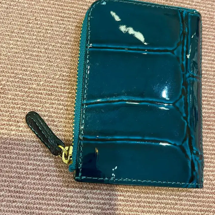 [BUNJANG] Enamel Faux Leather Card Holder Keychain / 일본 카드지갑 키링