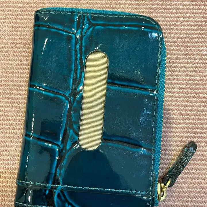 [BUNJANG] Enamel Faux Leather Card Holder Keychain / 일본 카드지갑 키링