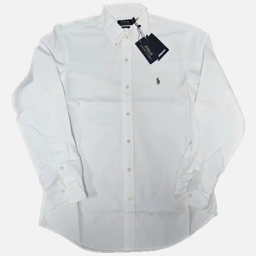 [BUNJANG] Polo Ralph Lauren Oxford Shirt White / 새상품 [L] 폴로 랄프로렌 옥스포드 셔츠 화이트 신형 정품 QR 큐알