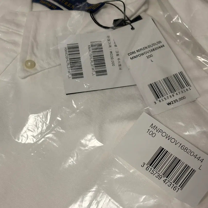 [BUNJANG] Polo Ralph Lauren Oxford Shirt White / 새상품 [L] 폴로 랄프로렌 옥스포드 셔츠 화이트 신형 정품 QR 큐알