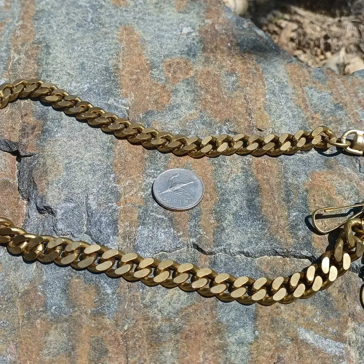 [BUNJANG] Solid Brass Japan 2 Swivel Clip 60cm Wallet Chain / 솔리드 브래스 재팬 2 스위블 클립 60cm 월렛체인