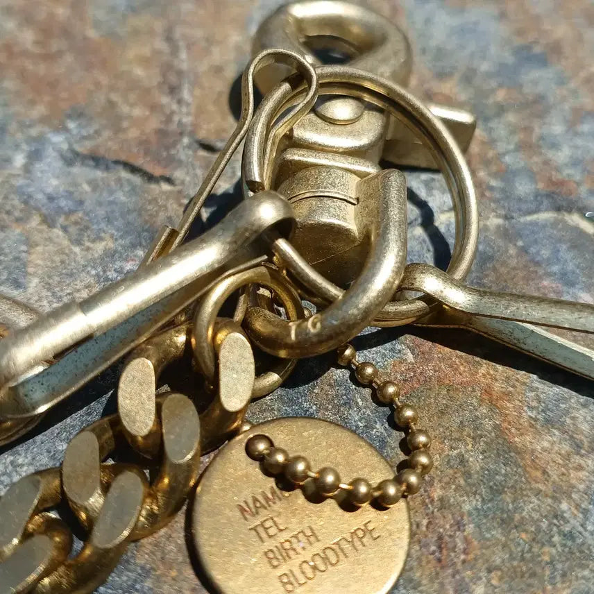 [BUNJANG] Solid Brass Japan 2 Swivel Clip 60cm Wallet Chain / 솔리드 브래스 재팬 2 스위블 클립 60cm 월렛체인