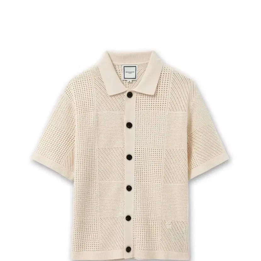 [BUNJANG] Wooyoungmi 25SS Crochet Short Sleeve Cardigan - Ivory / (52) 25ss 우영미 크로셰 숏슬리브 가디건 - 아이보리