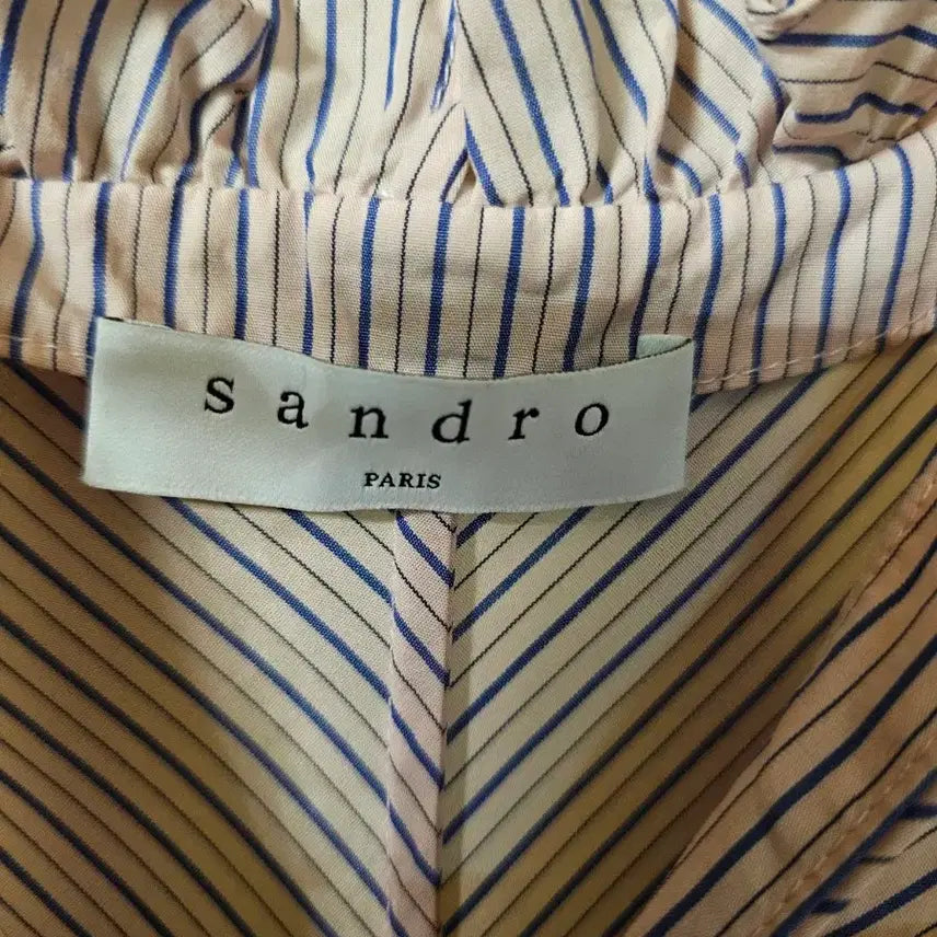 [BUNJANG] Sandro Cotton Striped Dress / 산드로 아사면 원피스