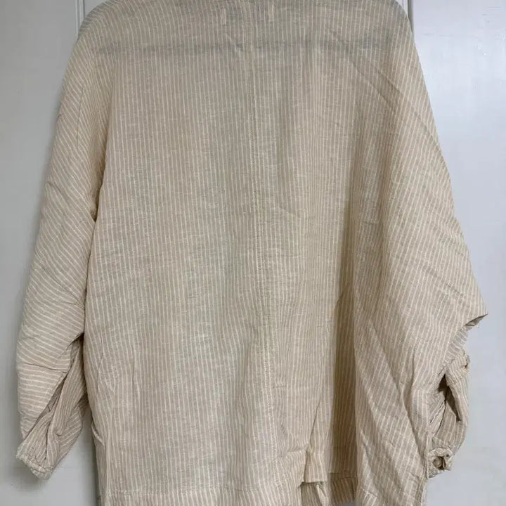 [BUNJANG] ZARA Beige Striped Shirt XS / ZARA 베이지 스트라이프 셔츠 XS