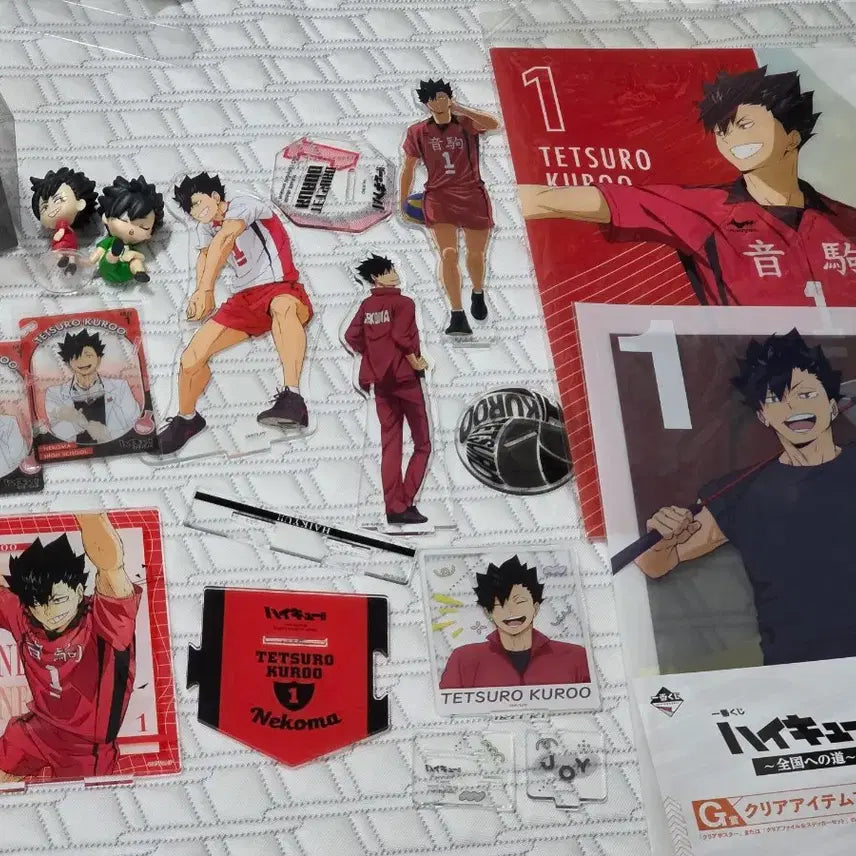 [BUNJANG] Haikyuu!! Nekoma Kuroo Tetsuro Bundle Set / 일괄) 하이큐 네코마 쿠로오 테츠로 굿즈 일괄