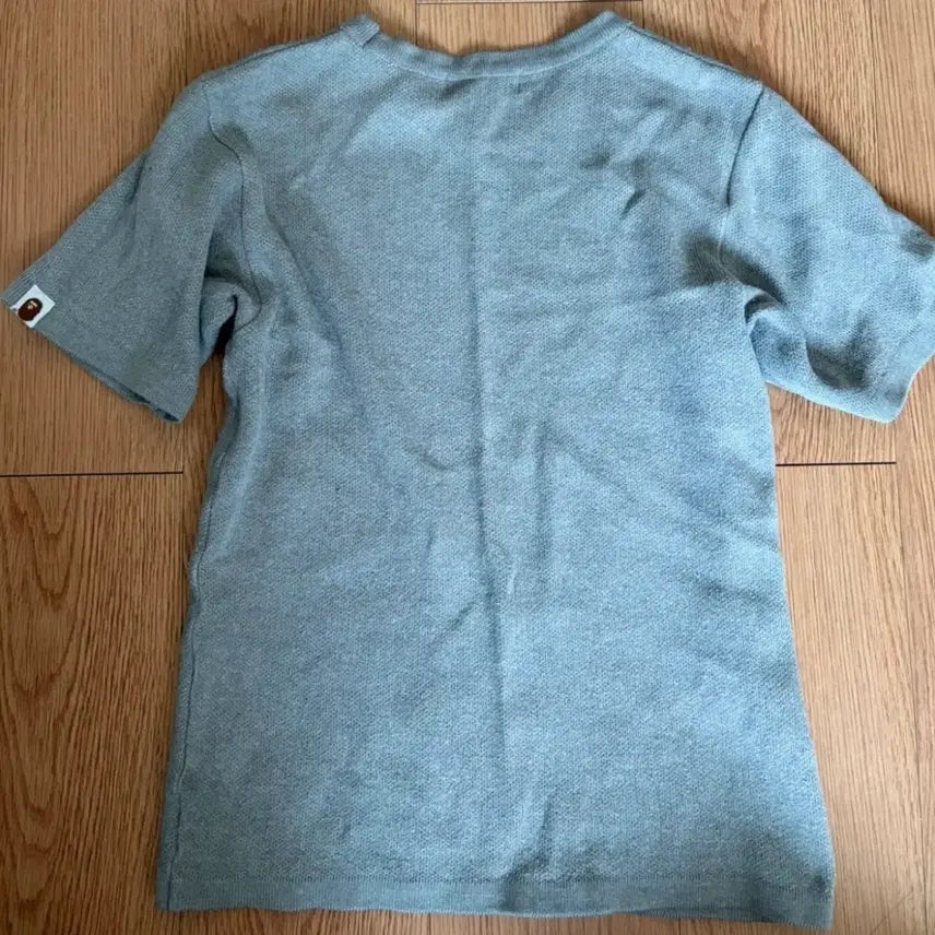 [BUNJANG] BAPE College Cropped Knit T-Shirt / 베이프 반팔 컬리지 크롭 니트 희귀 빈티지