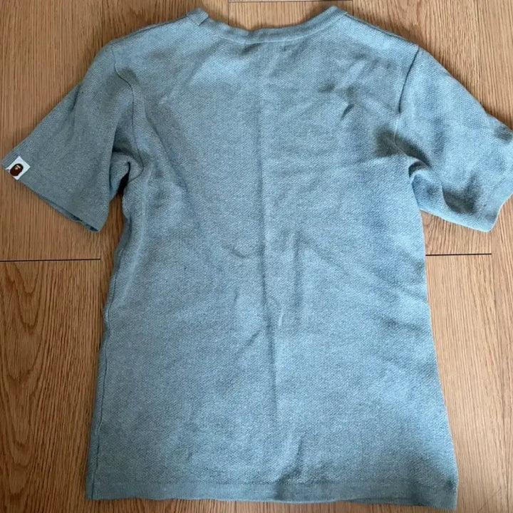 [BUNJANG] BAPE College Cropped Knit T-Shirt / 베이프 반팔 컬리지 크롭 니트 희귀 빈티지