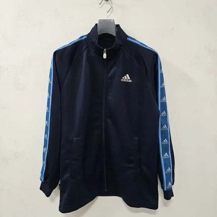 [BUNJANG] Adidas Japan Old Skool Track Top Navy Logo Tape L / 아디다스 Japan 네이비 올드스쿨 트랙탑 로고 테이프 L