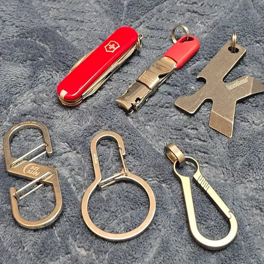 [BUNJANG] 6-Piece EDC Keychain Set Bundle / 키체인 EDC 용품 6종 일괄 판매