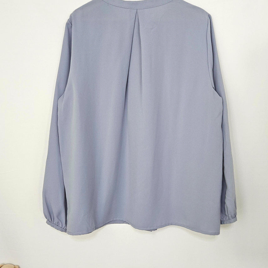 [BUNJANG] Basic Blouse (Sky Blue) / 딩동 :) 소라색 베이직 블라우스12