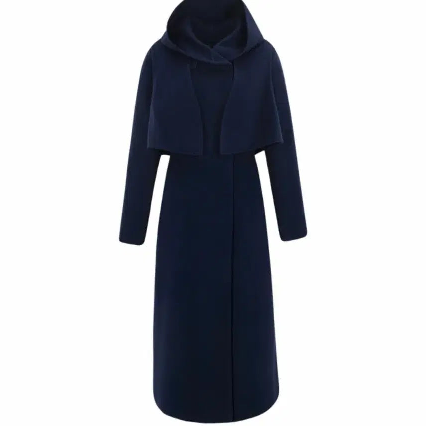 [BUNJANG] Blumin Long Coat Navy / 블루민 롱코트 네이비컬러