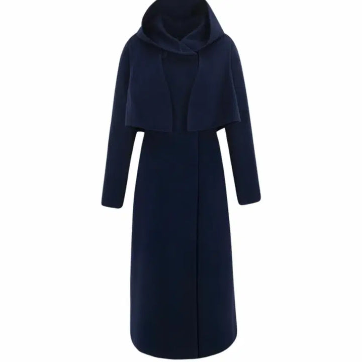 [BUNJANG] Blumin Long Coat Navy / 블루민 롱코트 네이비컬러