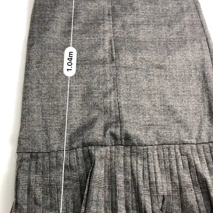 [BUNJANG] Check Pleats Long Dress / 체크 플리츠 롱 원피스