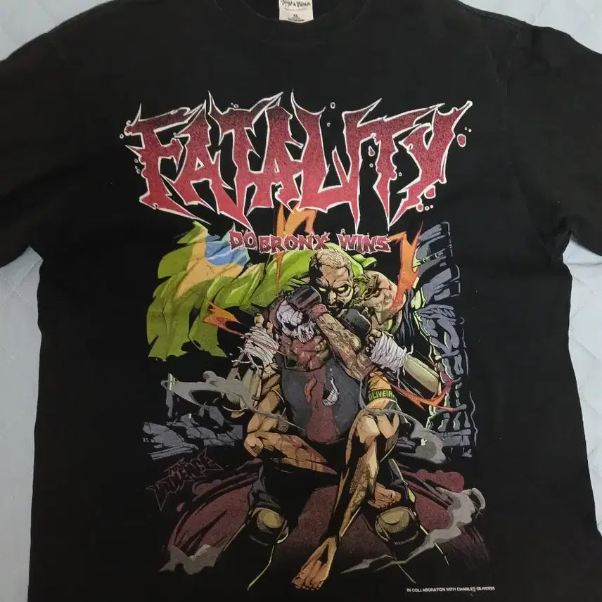 [BUNJANG] Charles Oliveira x Full Violence Collaboration T-Shirt XL / ufc 찰스올리베이라 티셔츠