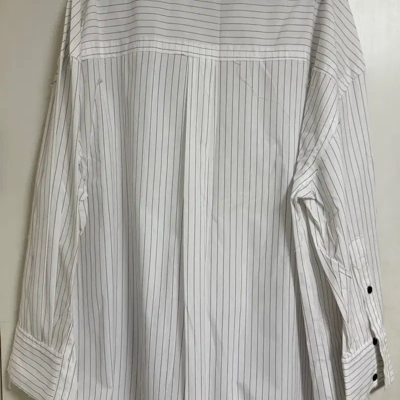 [BUNJANG] Zara White Stripe Oversized Shirt XS / 자라 화이트 스트라이프 오버핏 셔츠 XS