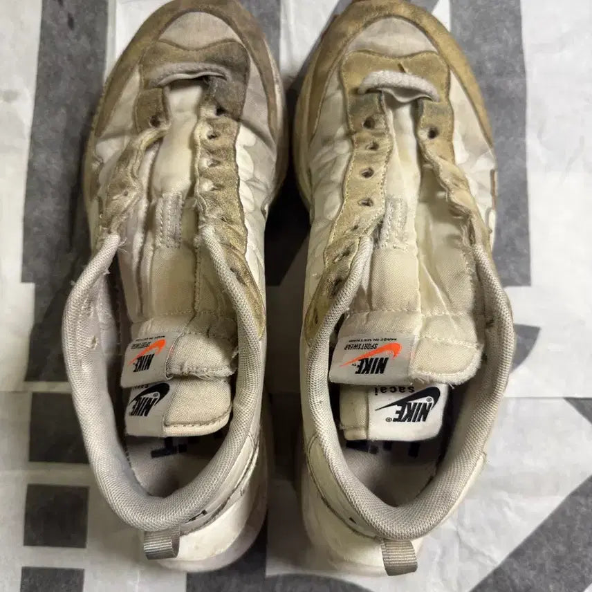 [BUNJANG] Nike x Sacai Vaporwaffle White / 크림구매)나이키 사카이 베이퍼와플 화이트 255