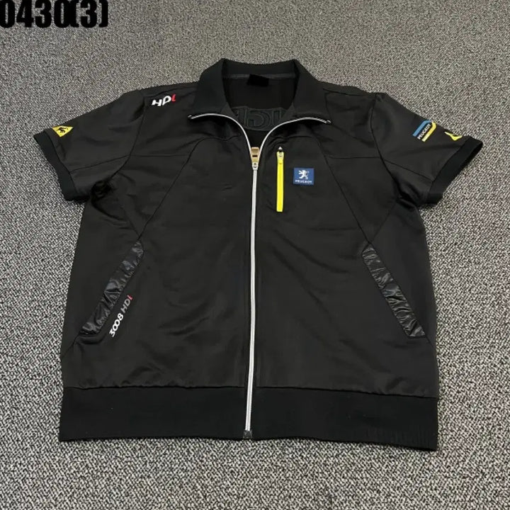 [BUNJANG] Le Coq Sportif Short-Sleeve Windbreaker Black / 르꼬끄 반팔 바람막이 블랙110 0430