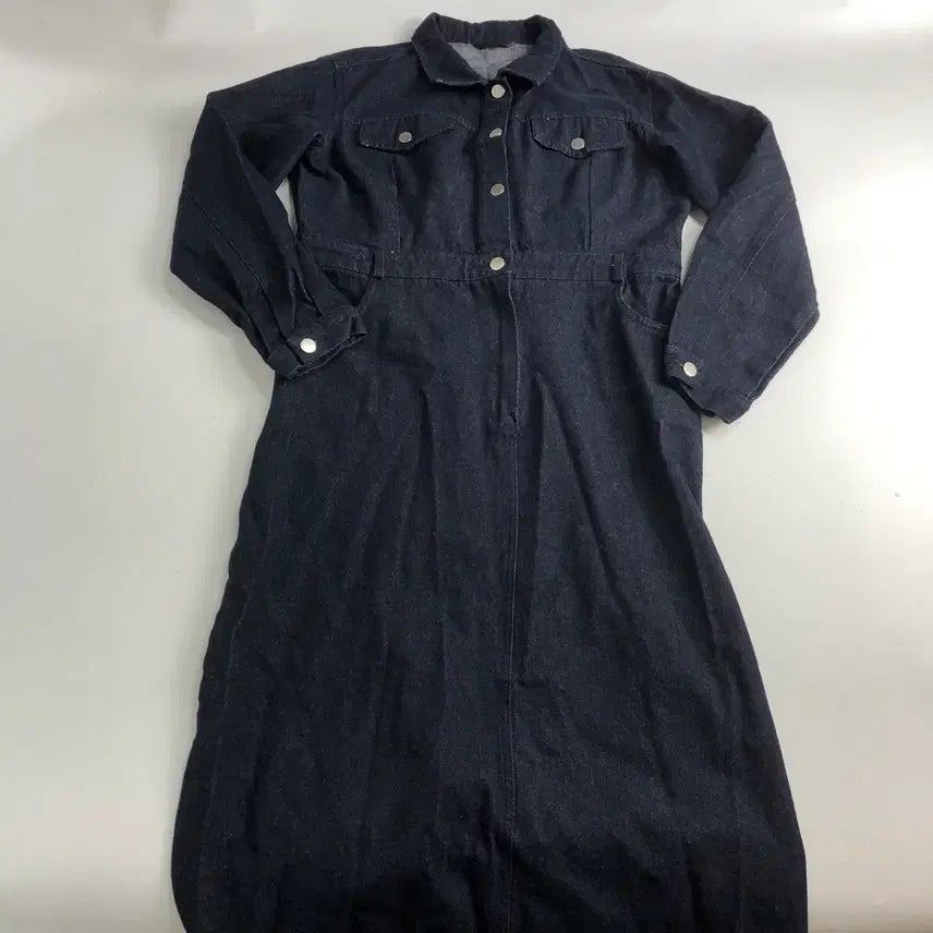 [BUNJANG] Blue Denim Long Dress / 청 데님 롱 원피스