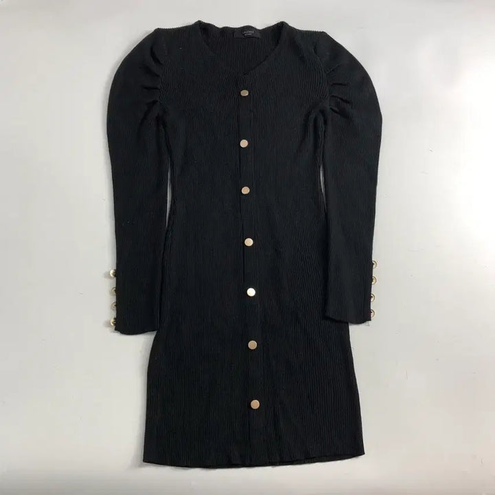 [BUNJANG] SIX SENSE Gold Button Knit Dress / SIX SENSE 금장 버튼 니트 원피스
