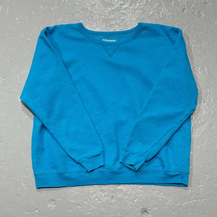 [BUNJANG] Vintage Hanes Mint Blue Sweatshirt XL / 빈티지 헤인즈(Hanes) 민트 블루 스웻셔츠