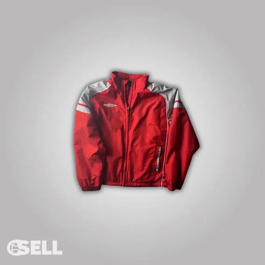 [BUNJANG] Umbro Red Windbreaker (Unisex) / 엄즈로 바람막이