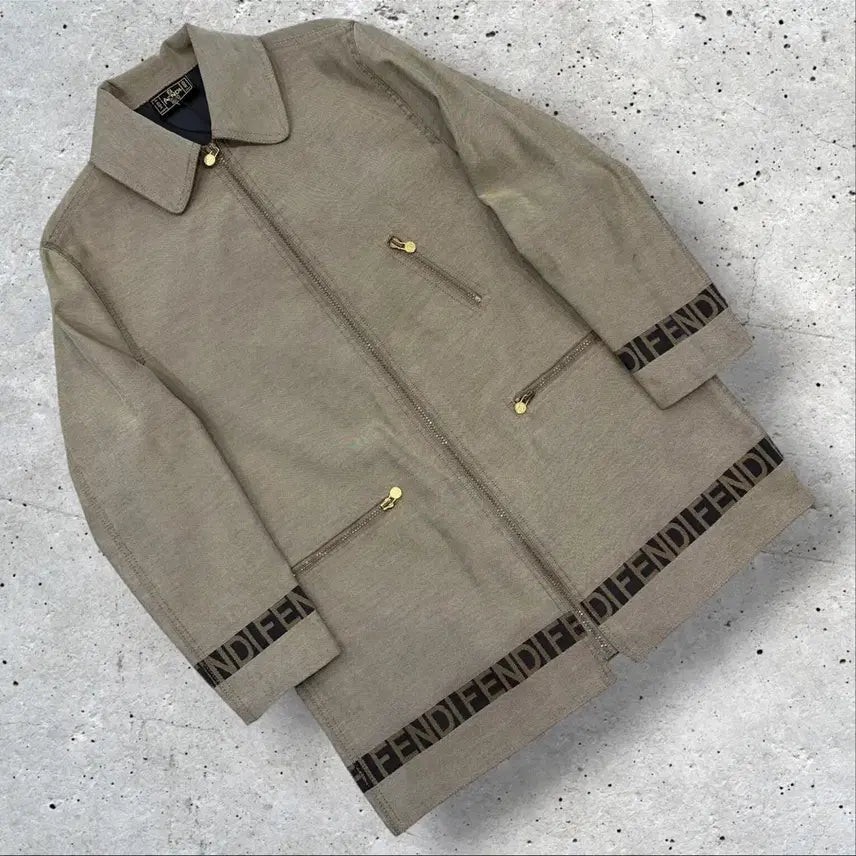 [BUNJANG] Fendi 90s Archive Logo Zip-Up Jacket / 90s 펜디 빈티지 아카이브 로고 집업 자켓 D918