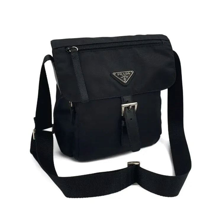 [BUNJANG] Prada Black Nylon Messenger Crossbody Shoulder Bag B5469F / 프라다 블랙 메신저백 크로스백 숄더백 B5469F
