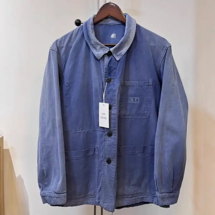 [BUNJANG] 1980s European French Work Jacket (3-Pocket / Indigo) / 80s 유러피안 프렌치 워크자켓  (3-포켓 / 인디고)