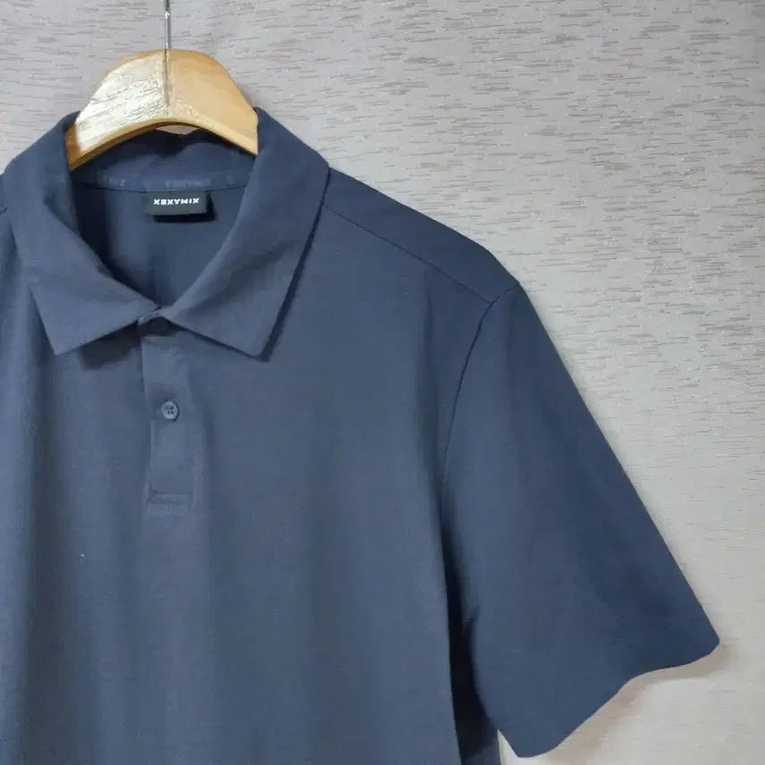 [BUNJANG] Xexmix Navy Short Sleeve Polo Shirt Men&