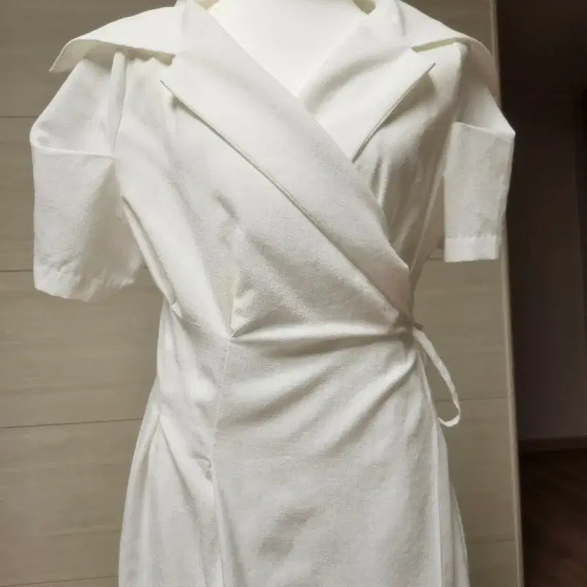 [BUNJANG] The J Linen Wrap Long Dress / (더블제이) 린넨 랩 롱원피스 (새상품)