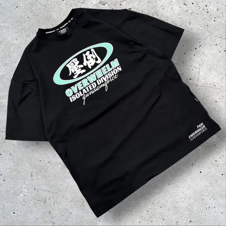 [BUNJANG] OVERWHELM Black T-Shirt XL / [XL] 압도 OVERWHELM 검정 반팔 티셔츠 D920