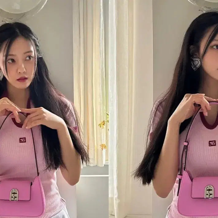 [BUNJANG] Rosa.K La Folle Mini Shoulder Bag Pink / 로사케이 라폴트 미니 숄더백 핑크