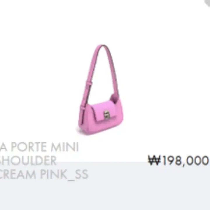 [BUNJANG] Rosa.K La Folle Mini Shoulder Bag Pink / 로사케이 라폴트 미니 숄더백 핑크