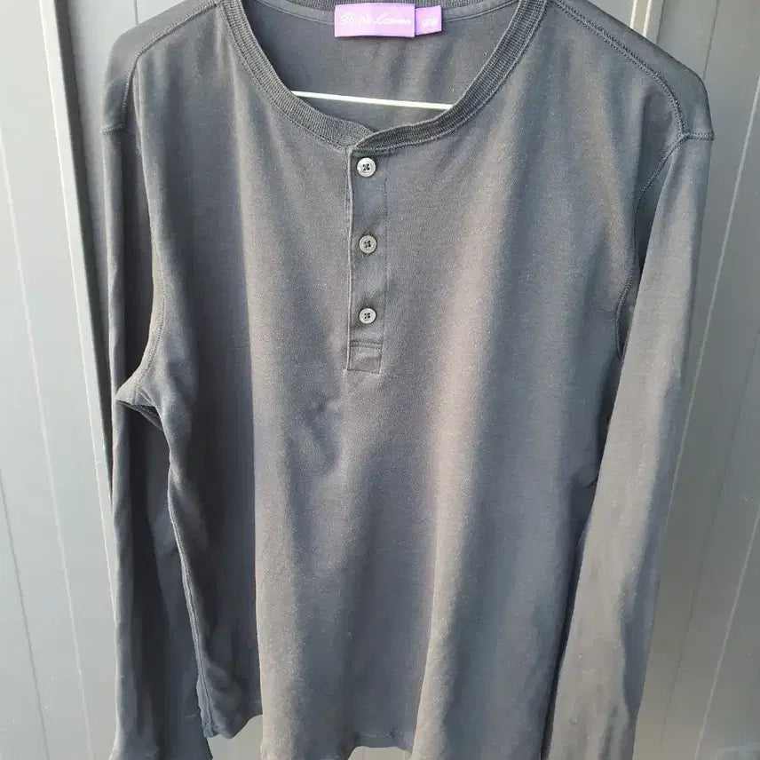 [BUNJANG] Ralph Lauren Purple Label Henry Neck Long Sleeve L / 100~103 랄프로렌 퍼플라벨 최고가라인 블랙 헨리넥 롱슬리브 L