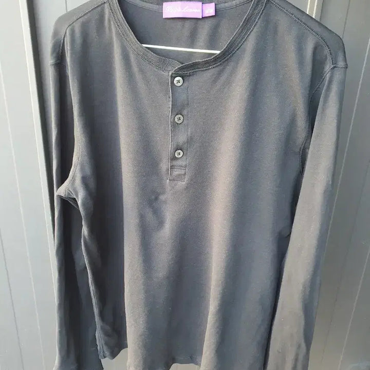 [BUNJANG] Ralph Lauren Purple Label Henry Neck Long Sleeve L / 100~103 랄프로렌 퍼플라벨 최고가라인 블랙 헨리넥 롱슬리브 L