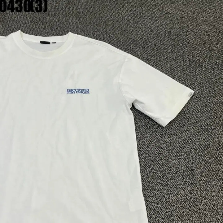 [BUNJANG] PRCT STUDIO White Short Sleeve T-Shirt / PRCT STUDIO 화이트 반팔 티셔츠95 0430