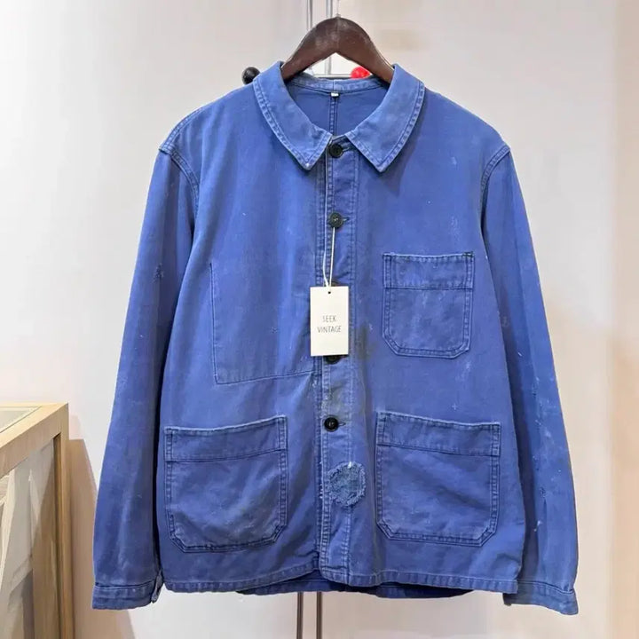 [BUNJANG] Archive 1950s-1960s French Work Jacket Twill Canvas / Archive] 50s-60s 프렌치 워크자켓