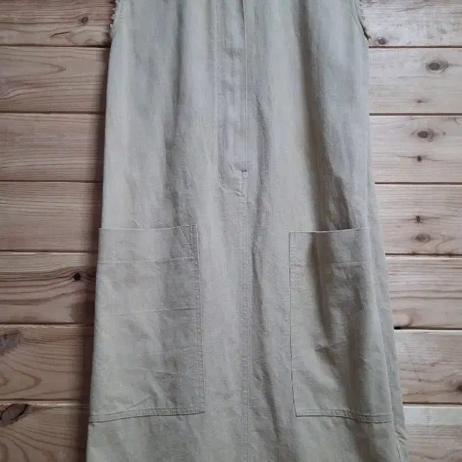 [BUNJANG] System Cotton Linen Long Dress Beige / 시스템 면 마 롱 원피스