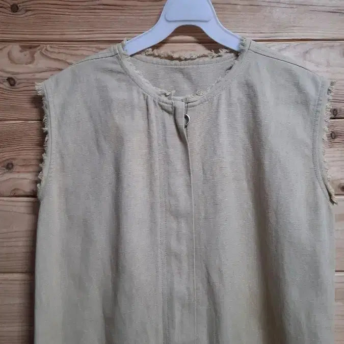 [BUNJANG] System Cotton Linen Long Dress Beige / 시스템 면 마 롱 원피스