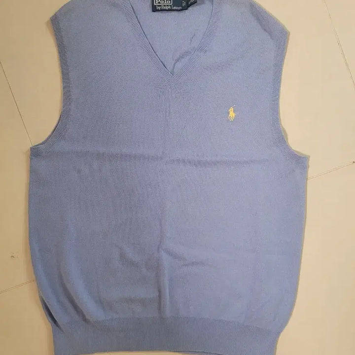 [BUNJANG] Polo Ralph Lauren Knit Vest Sky Blue / 폴로 랄프로렌 니트 베스트 하늘색