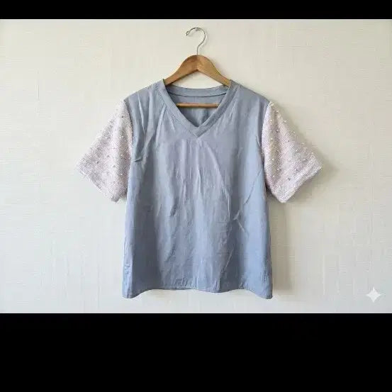 [BUNJANG] Pearl Short Sleeve T-shirt / 진주반팔티(택포)
