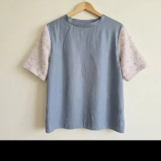 [BUNJANG] Pearl Short Sleeve T-shirt / 진주반팔티(택포)