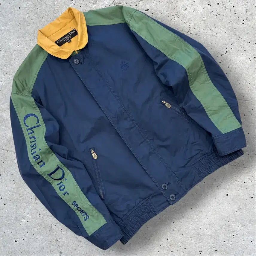 [BUNJANG] Christian Dior Monsieur Sport Track Jacket / [100] 90s 크리스찬 디올 무슈 스포츠 블루종 집업 자켓 D922