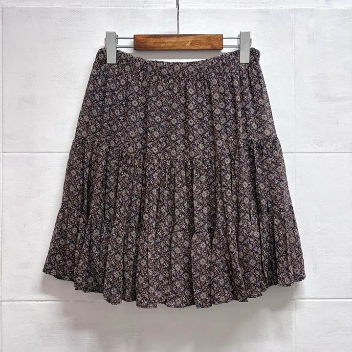 [BUNJANG] Ethnic Pattern Chiffon Ruffle Mini Skirt / 에스닉 패턴 쉬폰캉캉 미니스커트  F JPN