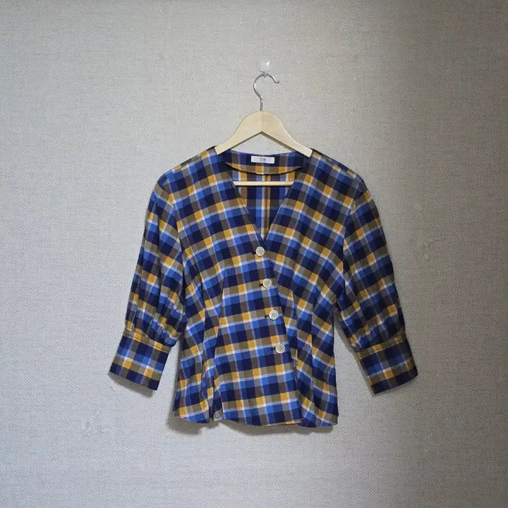 [BUNJANG] It Misha Check Blouse / 잇미샤)블라우스