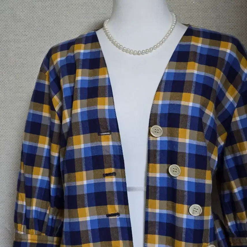 [BUNJANG] It Misha Check Blouse / 잇미샤)블라우스